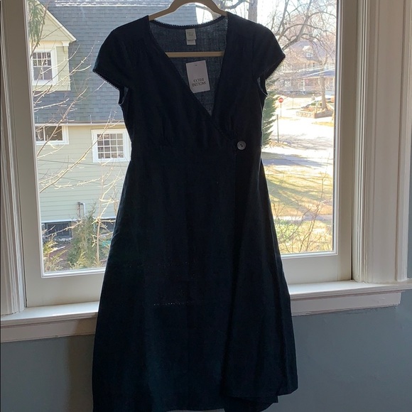 Garnet Hill Linen Wrap Dress | Poshmark